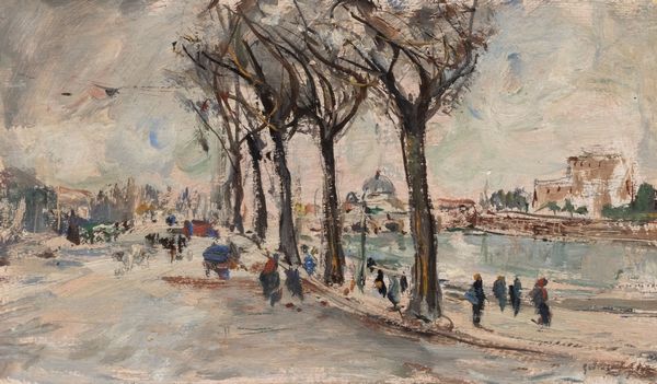 Guido Casciaro : Roma, il Lungotevere con la cupola di San Pietro e Castel SantAngelo  - Asta Arte figurativa tra XIX e XX Secolo - Associazione Nazionale - Case d'Asta italiane