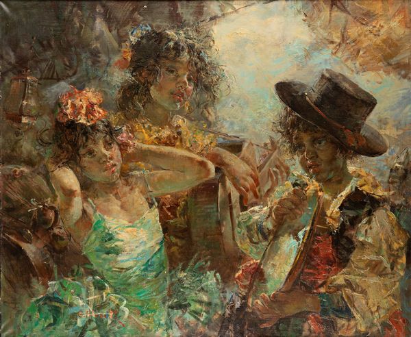 Giacomo Moretti : Il carnevale  - Asta Arte figurativa tra XIX e XX Secolo - Associazione Nazionale - Case d'Asta italiane