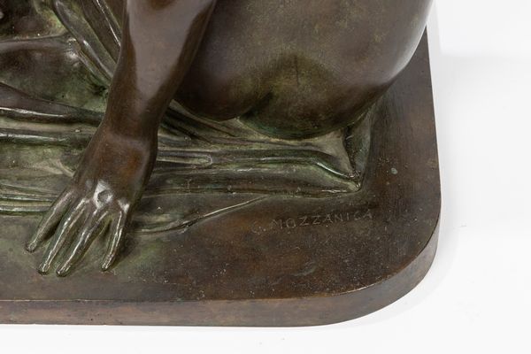 Giuseppe Mozzanica : Nudo femminile  - Asta Arte figurativa tra XIX e XX Secolo - Associazione Nazionale - Case d'Asta italiane