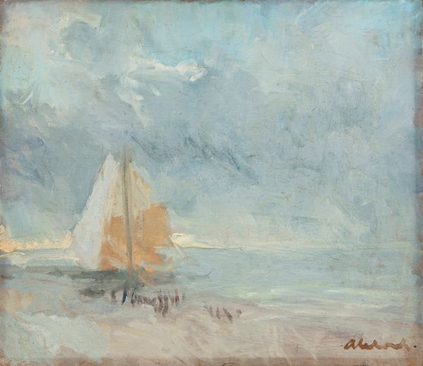 Angiolo Alebardi : Marina  - Asta Arte figurativa tra XIX e XX Secolo - Associazione Nazionale - Case d'Asta italiane