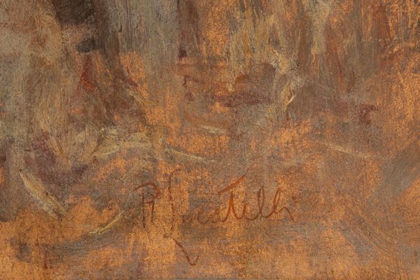 ROMUALDO LOCATELLI : Nella stalla  - Asta Arte figurativa tra XIX e XX Secolo - Associazione Nazionale - Case d'Asta italiane