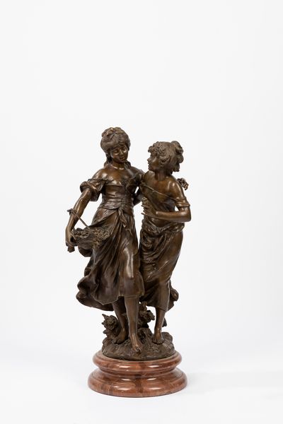 Auguste Moreau : L'amicizia  - Asta Arte figurativa tra XIX e XX Secolo - Associazione Nazionale - Case d'Asta italiane