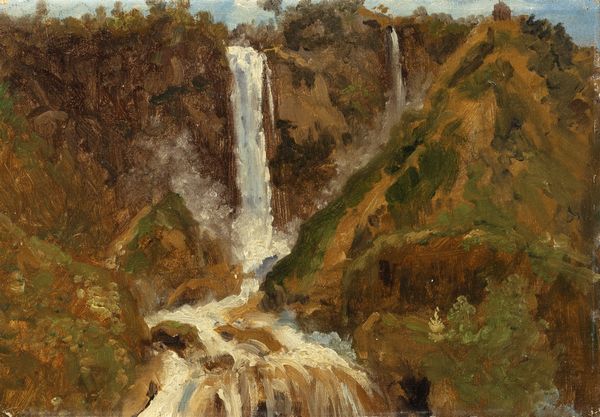 Giuseppe Haimann : Cascata delle Marmore  - Asta Arte figurativa tra XIX e XX Secolo - Associazione Nazionale - Case d'Asta italiane