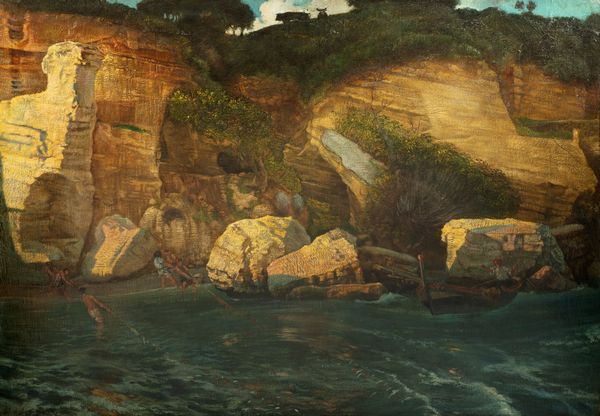 Edoardo Gioja : Anzio, il ritiro delle reti da pesca a Marinaretti  - Asta Arte figurativa tra XIX e XX Secolo - Associazione Nazionale - Case d'Asta italiane