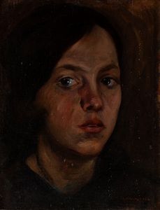 Luigi Scarpa Croce - Volto di giovane donna