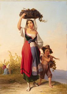 John Gadsby Chapman - Tempo di vendemmia nella Campagna romana