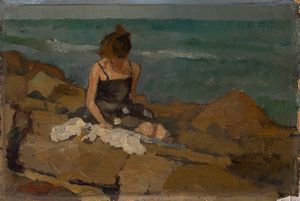 CARLO CHERUBINI - Sulla spiaggia