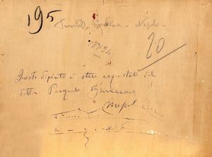 Francesco  Cangiullo : Tarantella napoletana, Napoli  - Asta Arte figurativa tra XIX e XX Secolo - Associazione Nazionale - Case d'Asta italiane