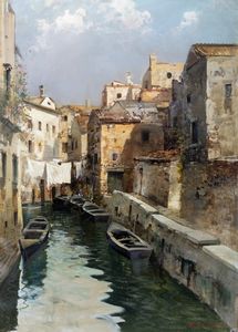 Ezelino Briante - Canale veneziano