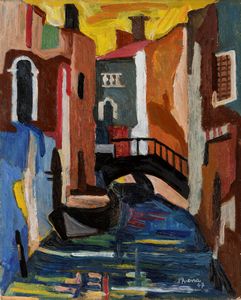 Francesco D'Arena - Canale a Venezia