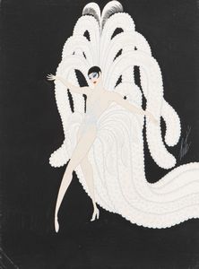 Erté (Romain de Tirtoff) - La Danseuse du Cancan