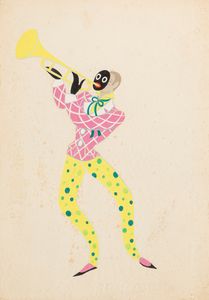 Erté (Romain de Tirtoff) - Valet avec trompette