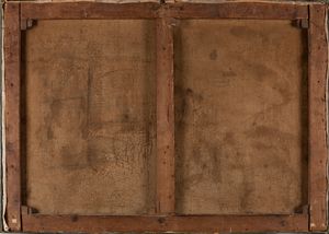 Alessandro Vanotti : Il cortile  - Asta Arte figurativa tra XIX e XX Secolo - Associazione Nazionale - Case d'Asta italiane