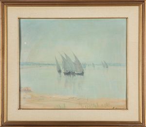 Giorgio Oprandi : Feluche egiziane  - Asta Arte figurativa tra XIX e XX Secolo - Associazione Nazionale - Case d'Asta italiane