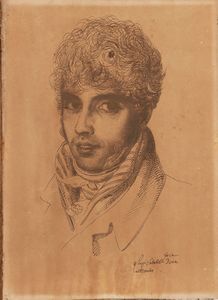 LUIGI SABATELLI : Ritratti dei coniugi Bacchetta  - Asta Arte figurativa tra XIX e XX Secolo - Associazione Nazionale - Case d'Asta italiane