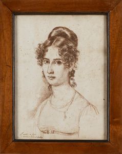 LUIGI SABATELLI : Ritratti dei coniugi Bacchetta  - Asta Arte figurativa tra XIX e XX Secolo - Associazione Nazionale - Case d'Asta italiane