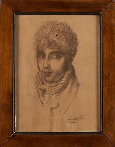 LUIGI SABATELLI : Ritratti dei coniugi Bacchetta  - Asta Arte figurativa tra XIX e XX Secolo - Associazione Nazionale - Case d'Asta italiane