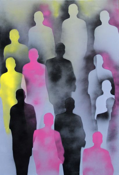 RENATO MAMBOR : Moltitudine  - Asta Arte Moderna e Contemporanea - Associazione Nazionale - Case d'Asta italiane