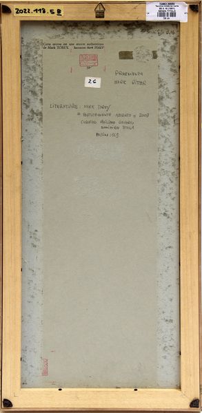 MARK TOBEY : Senza titolo (ligne sur fond violine)  - Asta Arte Moderna e Contemporanea - Associazione Nazionale - Case d'Asta italiane