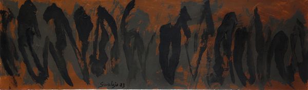 Toti Scialoja : Senza titolo  - Asta Arte Moderna e Contemporanea - Associazione Nazionale - Case d'Asta italiane