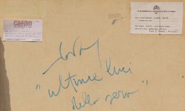 GIANNI DOVA : Ultime luci della sera  - Asta Arte Moderna e Contemporanea - Associazione Nazionale - Case d'Asta italiane