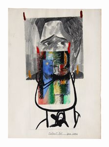 ALDO MONDINO - Omaggio ad Apollinaire - Portrait fort peu connu