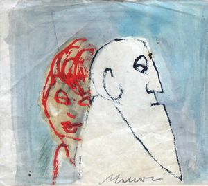 MINO MACCARI - Il vecchio e la ragazza