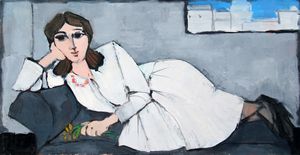 Domenico Cantatore - Ragazza in bianco