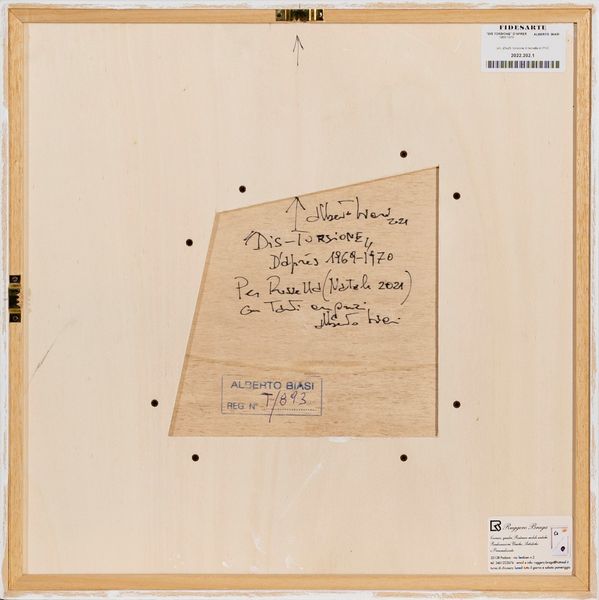 ALBERTO  BIASI : Dis Torsione D'apres 1969-1970  - Asta Arte moderna e contemporanea - Associazione Nazionale - Case d'Asta italiane