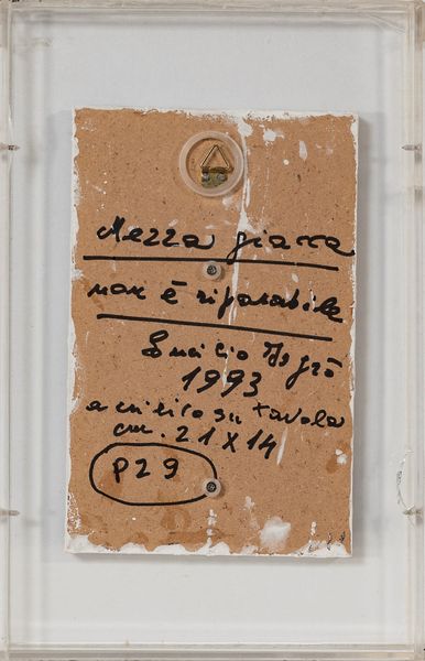 EMILIO  ISGRO' : Mezza giacca non  riparabile  - Asta Arte moderna e contemporanea - Associazione Nazionale - Case d'Asta italiane