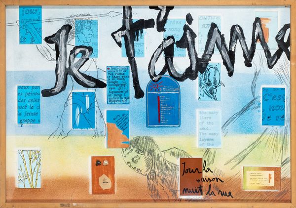 UGO  CARREGA : Je t'aime  - Asta Arte moderna e contemporanea - Associazione Nazionale - Case d'Asta italiane