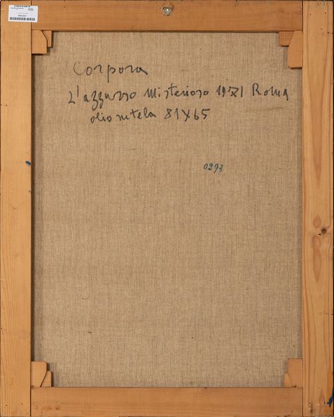 ANTONIO CORPORA : L'azzurro misterioso  - Asta Arte moderna e contemporanea - Associazione Nazionale - Case d'Asta italiane