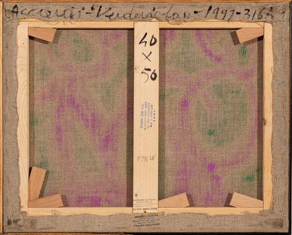 CARLA ACCARDI : Verde viola  - Asta Arte moderna e contemporanea - Associazione Nazionale - Case d'Asta italiane