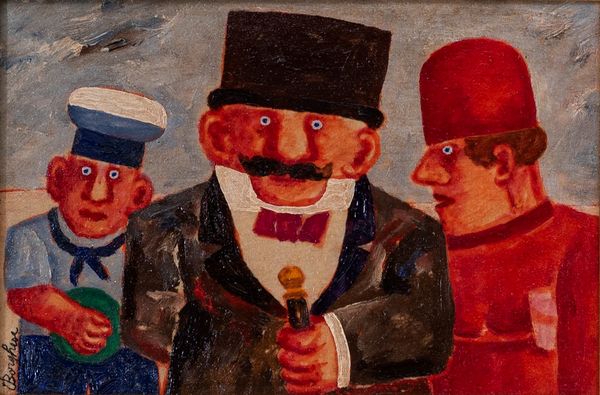 Franz Borghese : Famiglia con marinaretto  - Asta Arte moderna e contemporanea - Associazione Nazionale - Case d'Asta italiane