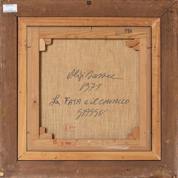 ALIGI SASSU : La fata e il cavallo  - Asta Arte moderna e contemporanea - Associazione Nazionale - Case d'Asta italiane