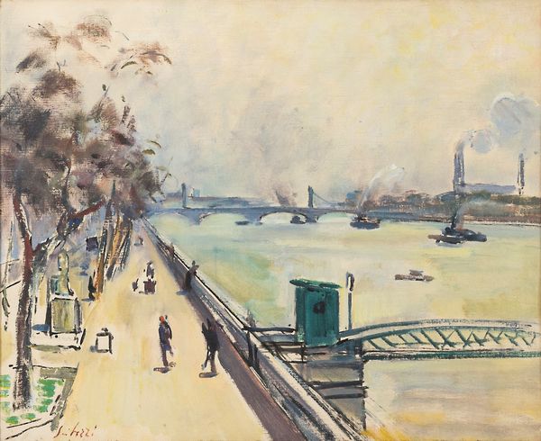 FIORAVANTE SEIBEZZI : Londra - il Tamigi  - Asta Arte moderna e contemporanea - Associazione Nazionale - Case d'Asta italiane