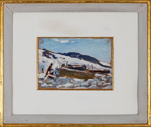 LUIGI  COBIANCO : Neve ad Asiago  - Asta Arte moderna e contemporanea - Associazione Nazionale - Case d'Asta italiane