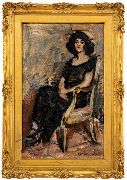 LUIGI CRISCONIO : Figura seduta  - Asta Arte moderna e contemporanea - Associazione Nazionale - Case d'Asta italiane