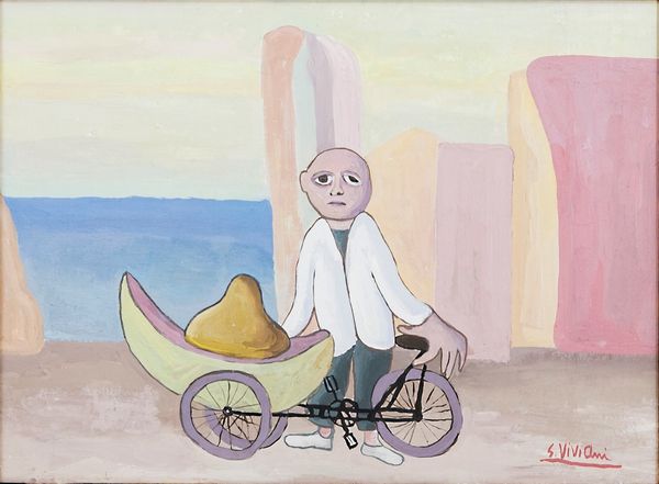 Giuseppe Viviani : Il gelataio  - Asta Arte moderna e contemporanea - Associazione Nazionale - Case d'Asta italiane