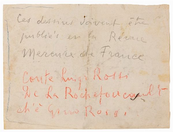 Gino Rossi : senza titolo  - Asta Arte moderna e contemporanea - Associazione Nazionale - Case d'Asta italiane