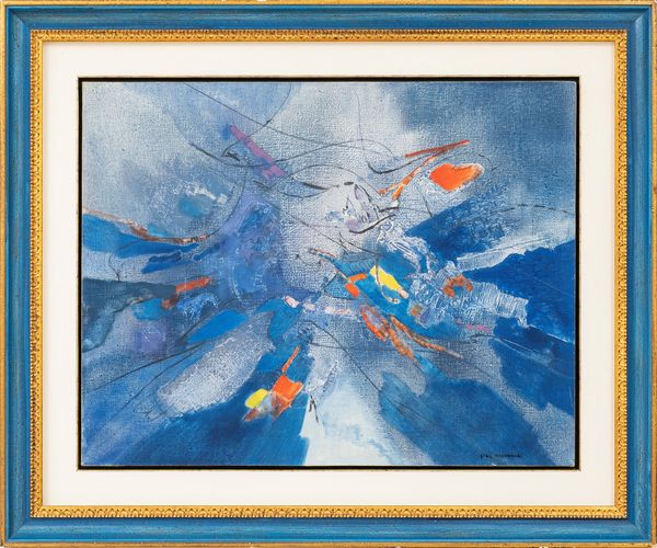 GINO MORANDIS : Immagine in blu  - Asta Arte moderna e contemporanea - Associazione Nazionale - Case d'Asta italiane