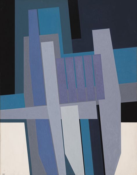 GUALTIERO  NATIVI : Struttura su fondo verde  - Asta Arte moderna e contemporanea - Associazione Nazionale - Case d'Asta italiane