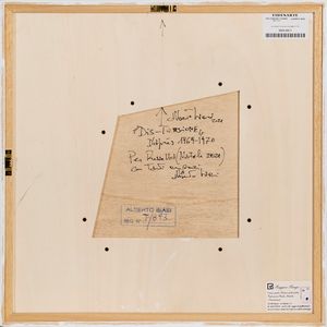 ALBERTO  BIASI : Dis Torsione D'apres 1969-1970  - Asta Arte moderna e contemporanea - Associazione Nazionale - Case d'Asta italiane