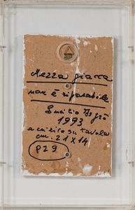 EMILIO  ISGRO' : Mezza giacca non  riparabile  - Asta Arte moderna e contemporanea - Associazione Nazionale - Case d'Asta italiane