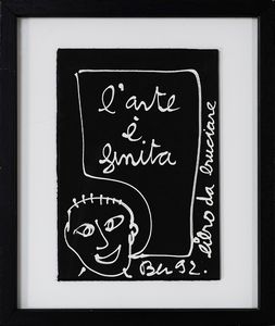 Ben Vautier : L'arte  finita  - Asta Arte moderna e contemporanea - Associazione Nazionale - Case d'Asta italiane