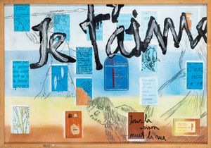 UGO  CARREGA : Je t'aime  - Asta Arte moderna e contemporanea - Associazione Nazionale - Case d'Asta italiane