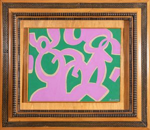 CARLA ACCARDI : Verde viola  - Asta Arte moderna e contemporanea - Associazione Nazionale - Case d'Asta italiane