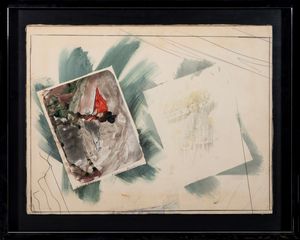 FRANCO ANGELI : Compagni  - Asta Arte moderna e contemporanea - Associazione Nazionale - Case d'Asta italiane