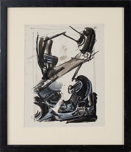 GIANNI BERTINI : senza titolo  - Asta Arte moderna e contemporanea - Associazione Nazionale - Case d'Asta italiane