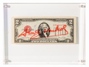 ANDY  WARHOL : 2 dollars (Thomas Jefferson)  - Asta Arte moderna e contemporanea - Associazione Nazionale - Case d'Asta italiane